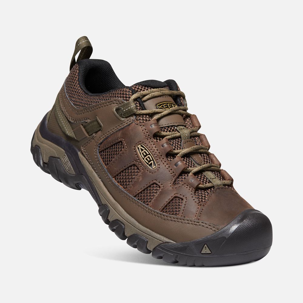 Zapatos de Seguridad Keen Mexico Marrom/Negros - Hombre Targhee Vent - GH2178960